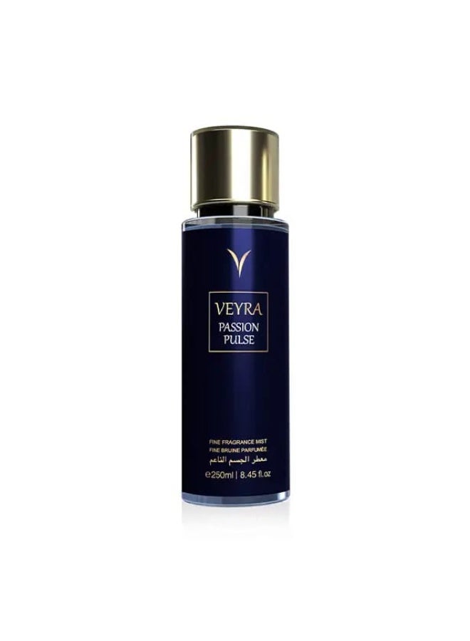 VEYRA Sensual Velvet Fine Fragrance Mist, 250ml, Luxurious Body Mist with Earthy Notes & VEYRA Passion Pulse Fine Fragrance Mist, 250g, Long-lasting Body Mist & VEYRA Lust Whisper Fine Fragrance Mist 250ml – Long-Lasting Body Mist for Women & Men with Fruity & Floral Notes | Lightweight Daily Perfume Spray | Paraben-Free | Elegant Bottle for Travel or Vanity Bundle - Image 3